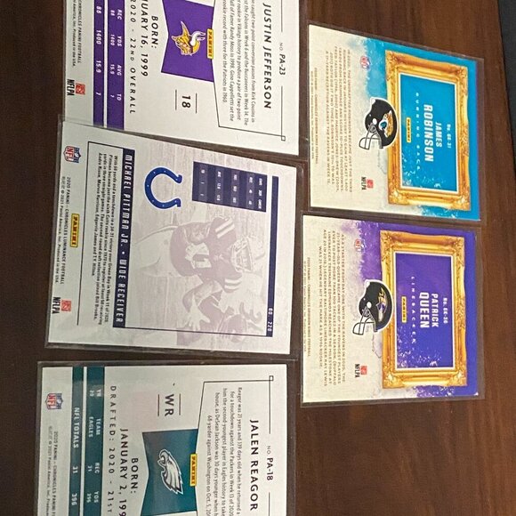 MISSCUT ROOKIE CARD ERROR LOT 2020 PANINI CHRONICLES - Justin Jefferson, Queen - Picture 10 of 10